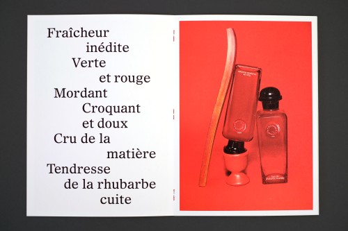 Layout of Hermés Cologne Eau de Rhubarbe Ecarlate